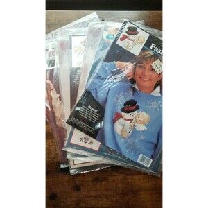 Crafter Lot of 7 Vintage Iron On Transfer Sew On Crafts Sewing Crafting